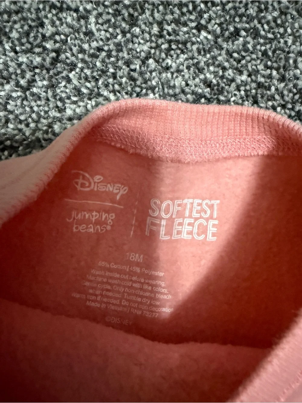 18-24 month 2t girls sweatshirts Minnie deer fleece gum ball